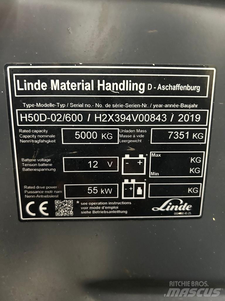 Linde H 50D-02/600 Dieselmotviktstruckar