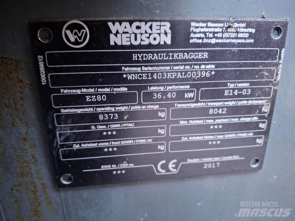 Wacker Neuson EZ 80 Midigrävmaskiner 7t - 12t