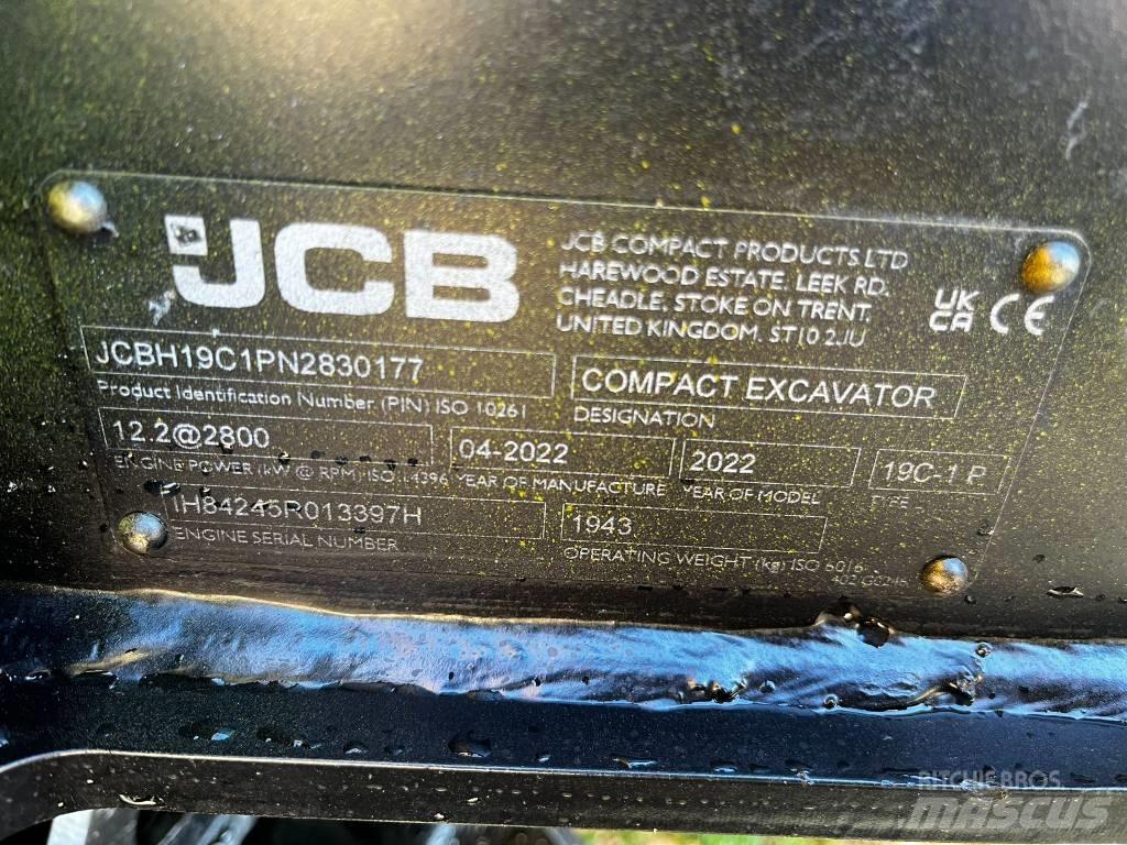 JCB 19 C-1 Minigrävare < 7t
