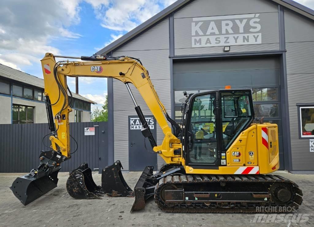 CAT 308 CR Midigrävmaskiner 7t - 12t