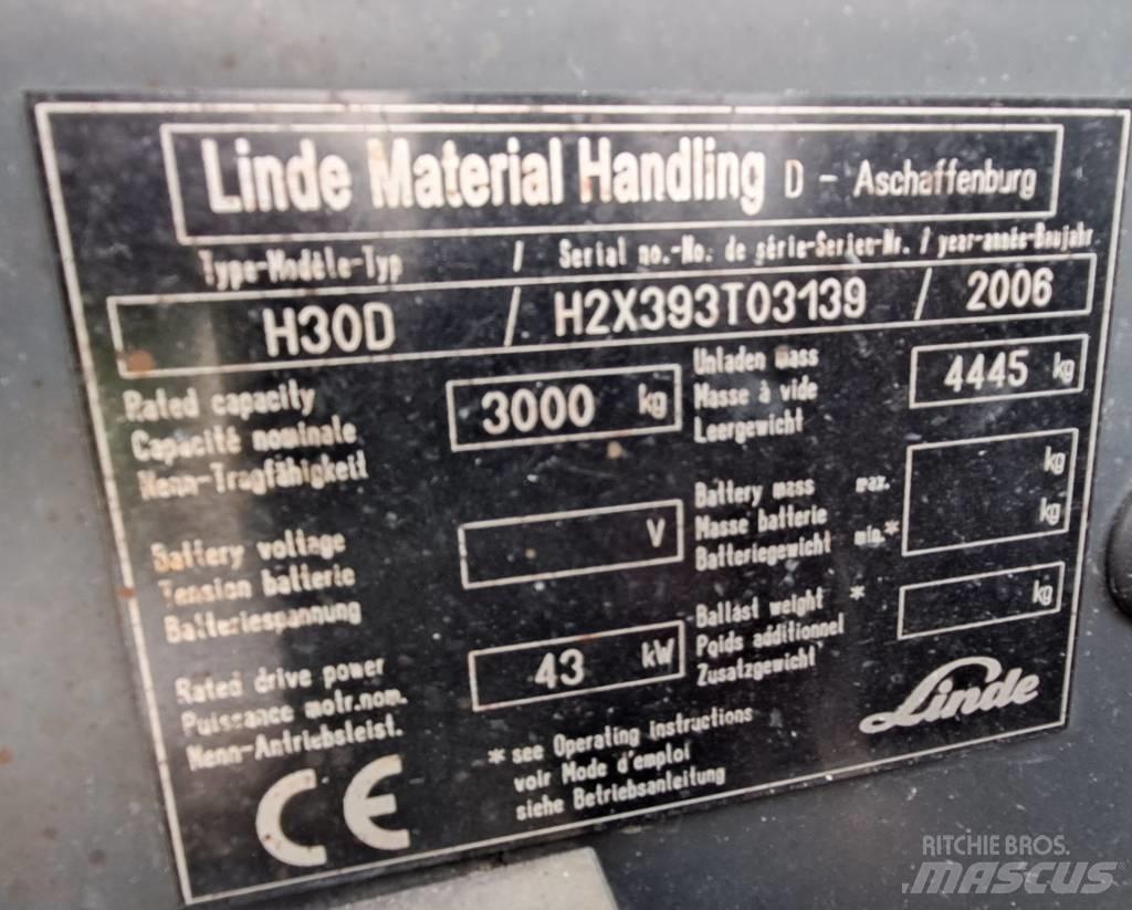 Linde H 30 D Dieselmotviktstruckar