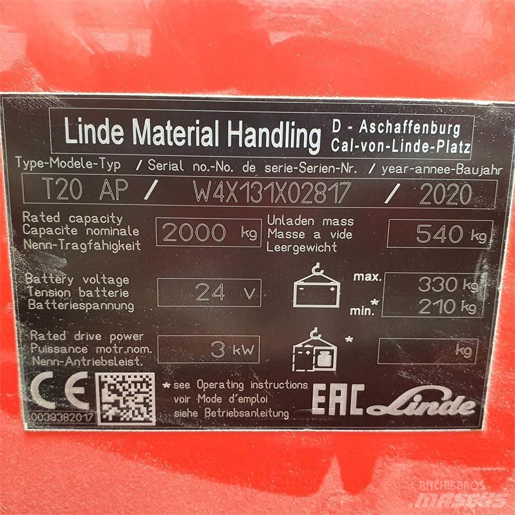 Linde T20AP kurz Låglyftare utan plattform