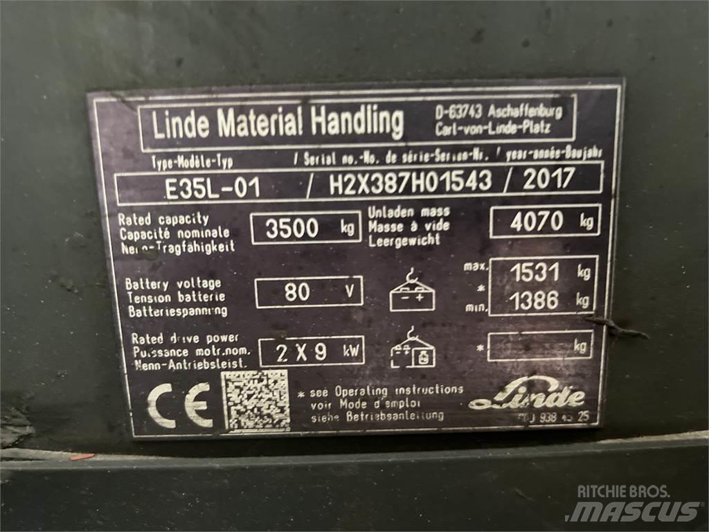 Linde E35L-01 Elmotviktstruckar