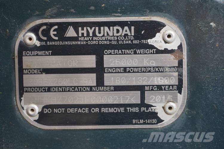 Hyundai R260LC-9A Bandgrävare