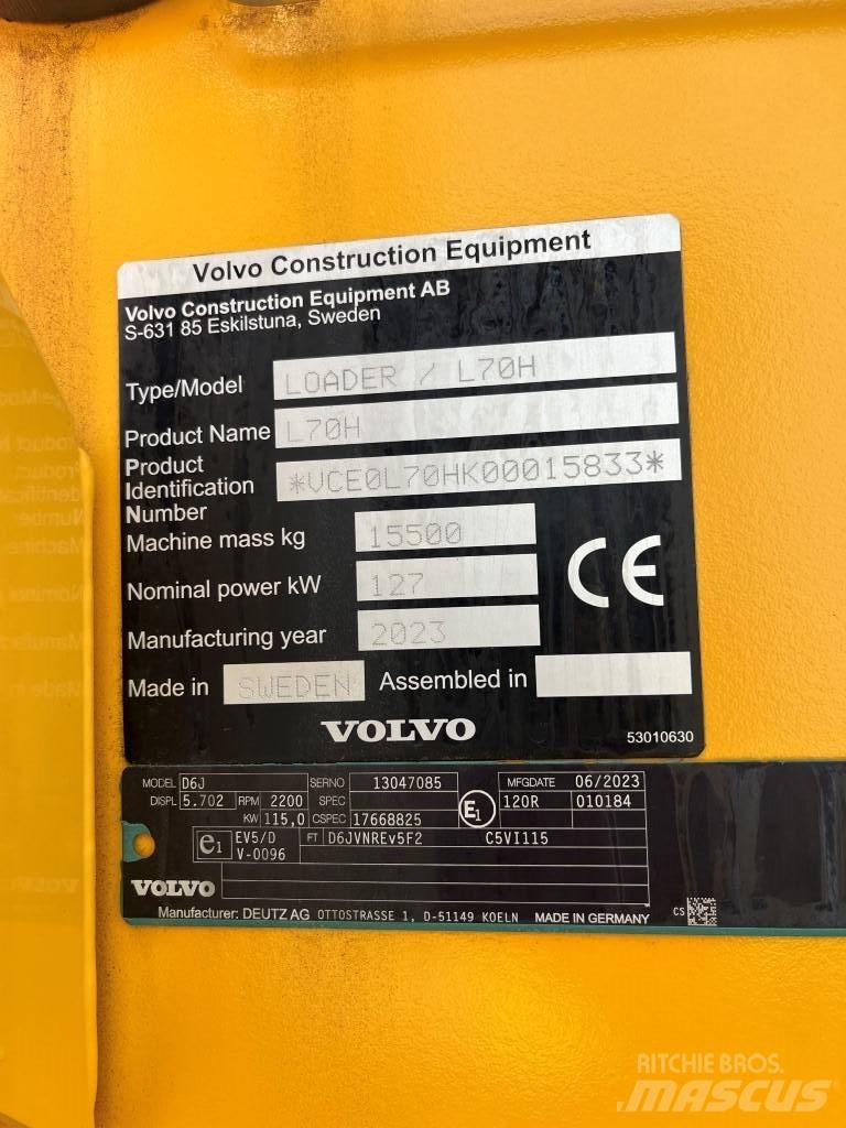 Volvo L70H Hjullastare
