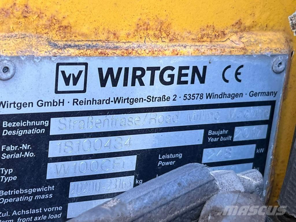 Wirtgen W100CFI Asfaltskallfräsmaskiner