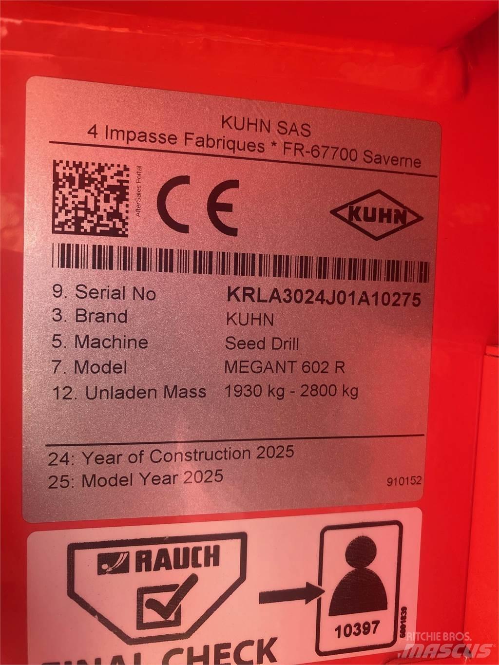 Kuhn MEGANT 602R Såmaskiner