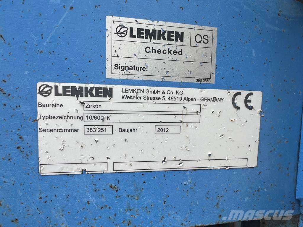 Lemken ZIRKON 10 Såbäddsharvar och rototillers
