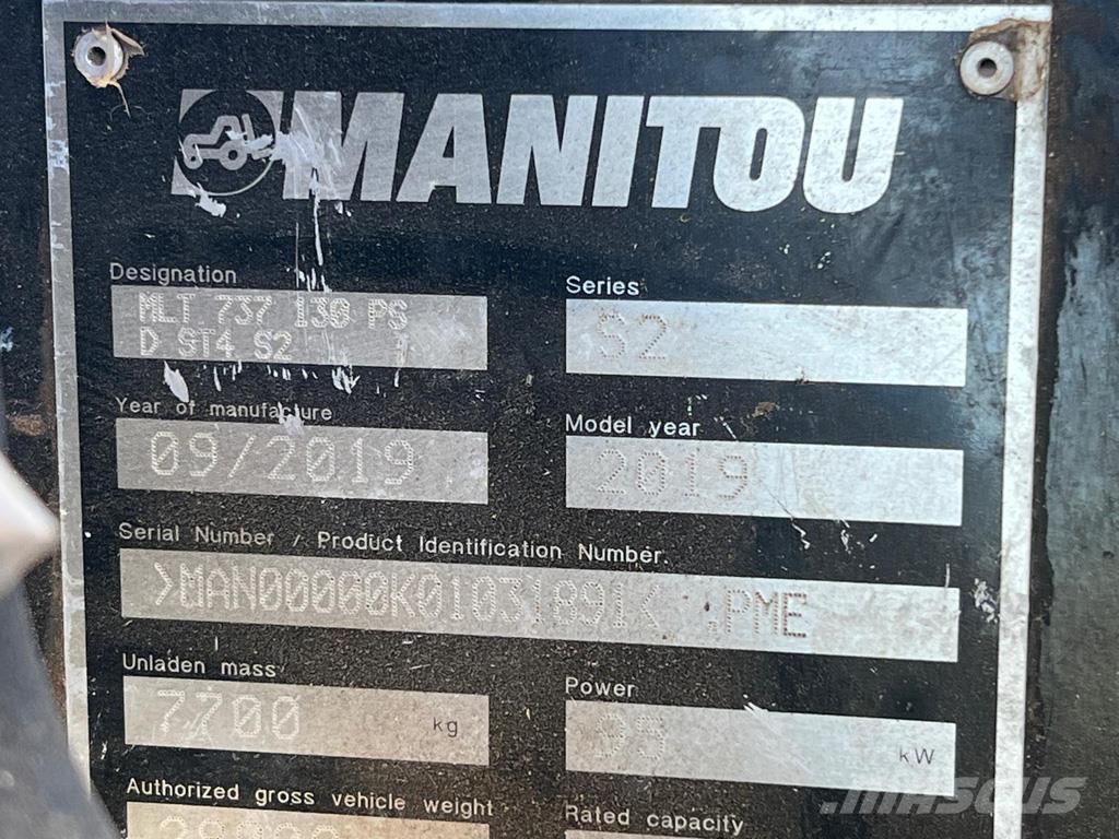 Manitou MLT737PS Redskapsbärare för lantbruk