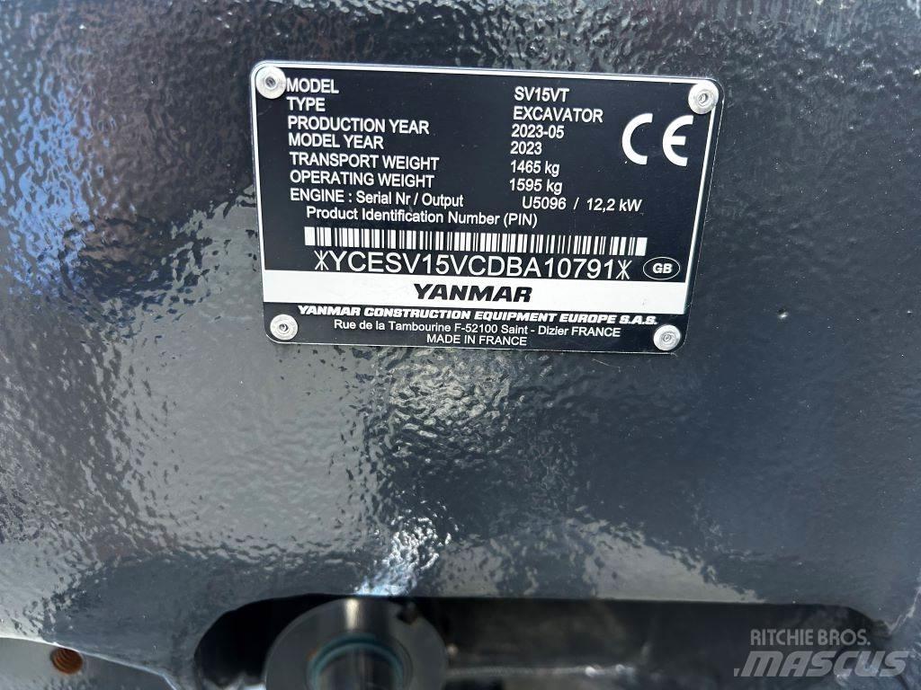 Yanmar SV15VT Midigrävmaskiner 7t - 12t