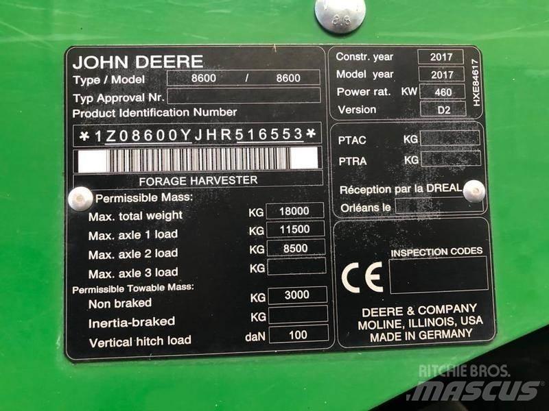 John Deere 8600 Lantbruk - Övrigt