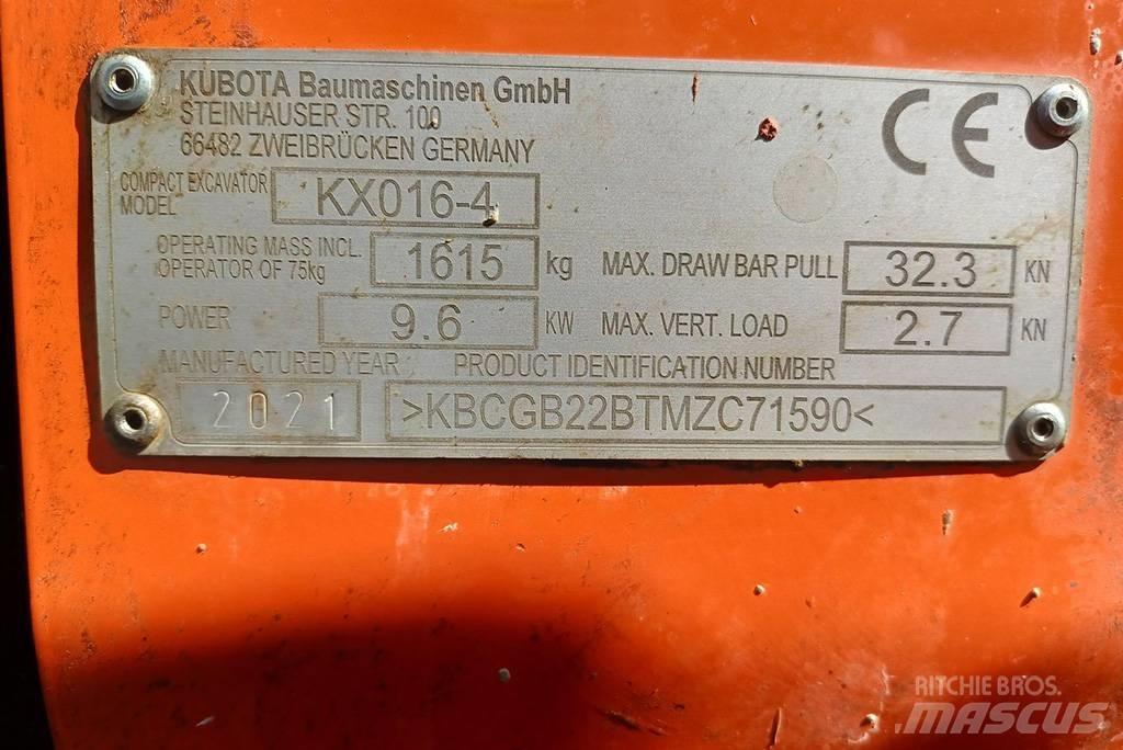 Kubota KX016-4G Minigrävare < 7t