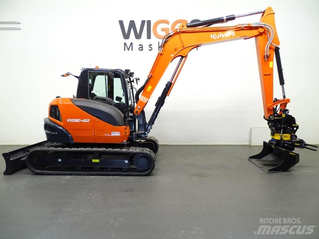 Kubota KX 080-4a Midigrävmaskiner 7t - 12t