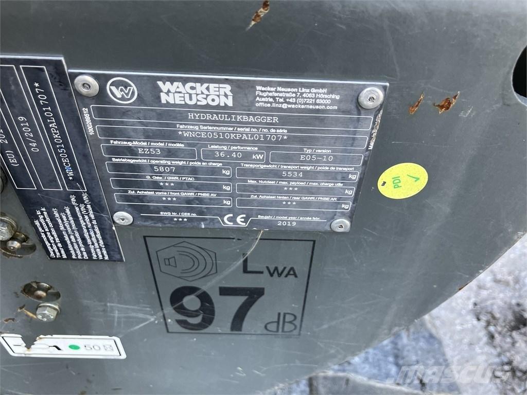 Wacker Neuson EZ 53 Minigrävare < 7t