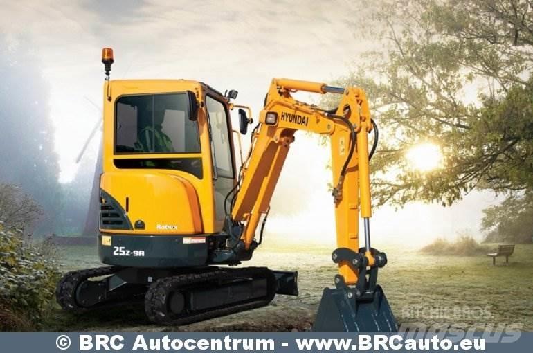Hyundai R25Z-9AK Minigrävare < 7t