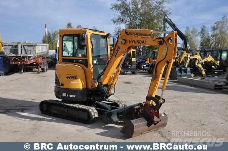 Hyundai R30Z-9AK Minigrävare < 7t