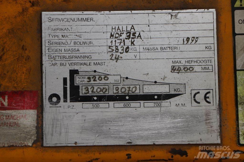 Halla HDF35A Dieselmotviktstruckar
