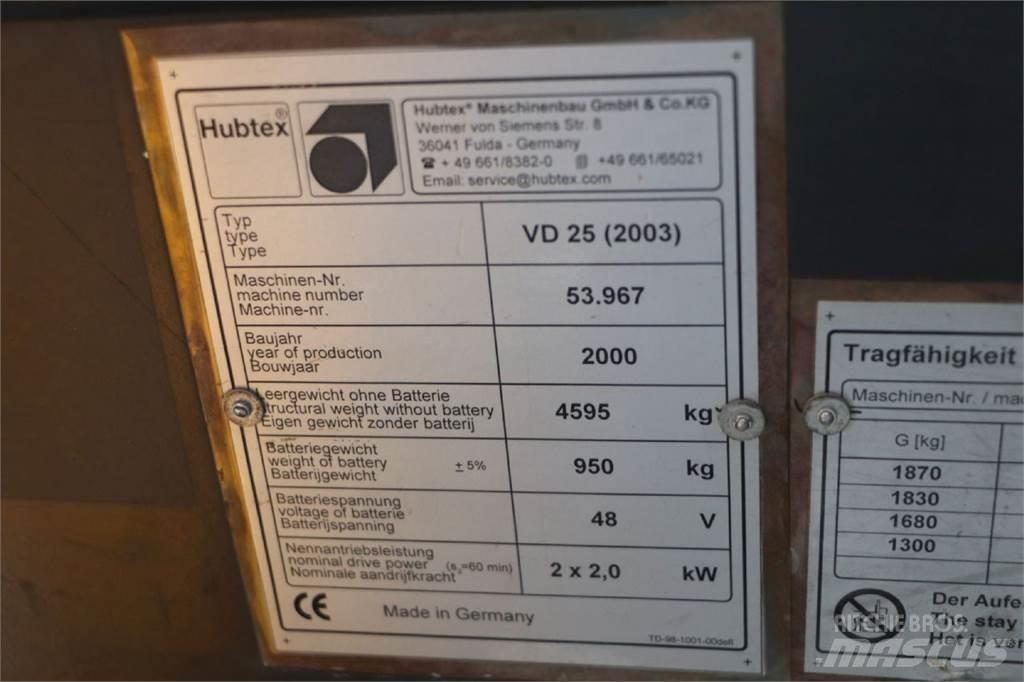 Hubtex VD 25 Sidlastare