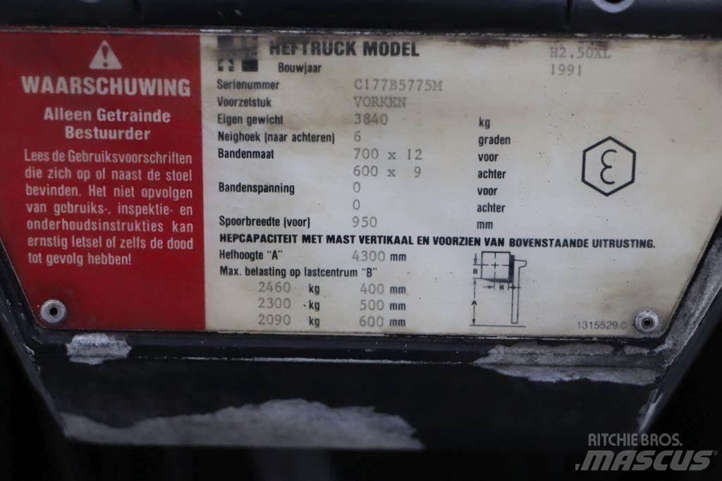 Hyster H2.50XL Gasolmotviktstruckar