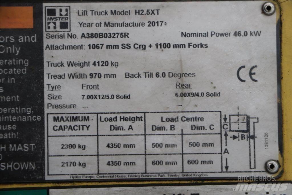 Hyster H2.5XT Gasolmotviktstruckar