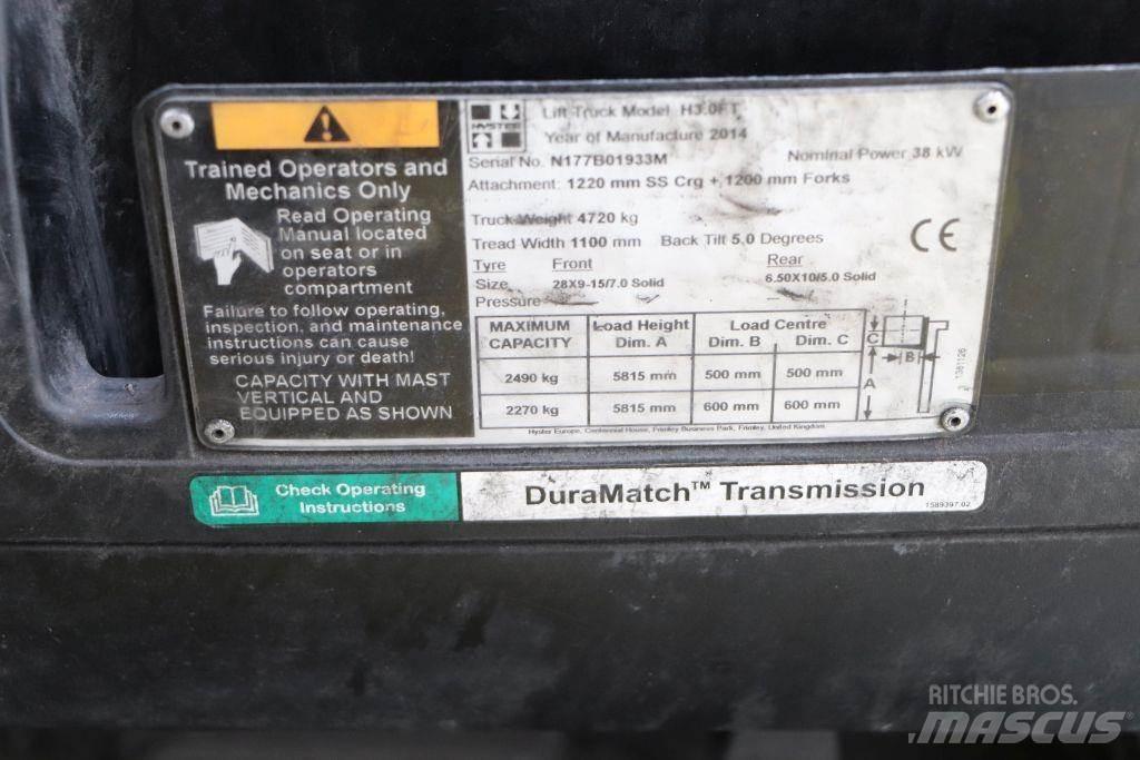 Hyster H3.0FT Gasolmotviktstruckar