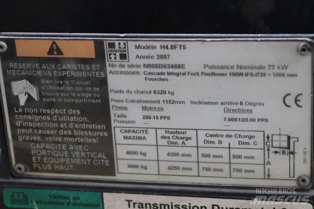 Hyster H4.0FT5 Gasolmotviktstruckar