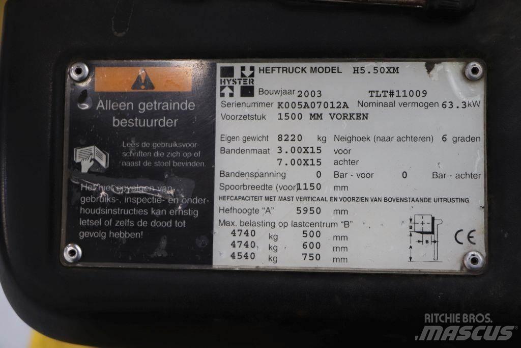 Hyster H5.50XM Gasolmotviktstruckar