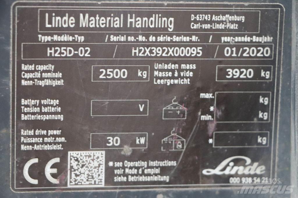 Linde H25D-02 Dieselmotviktstruckar