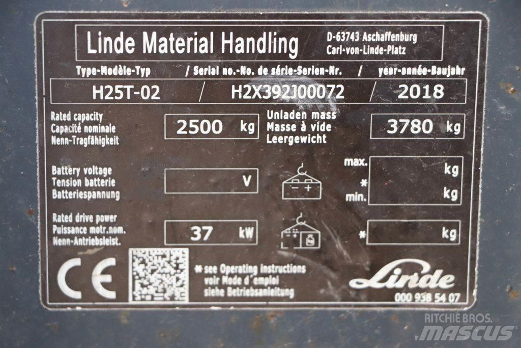 Linde H25T-02 Gasolmotviktstruckar