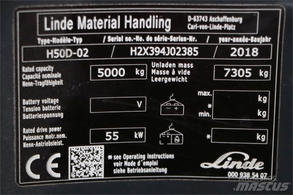 Linde H50D-02 Dieselmotviktstruckar