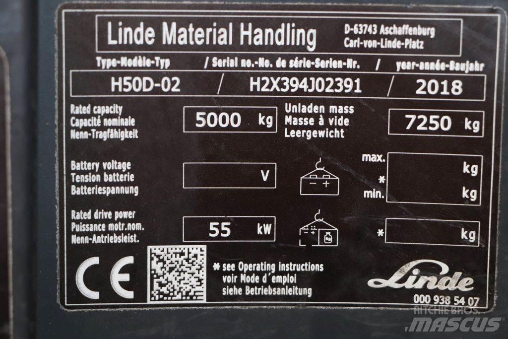Linde H50D-02 Dieselmotviktstruckar