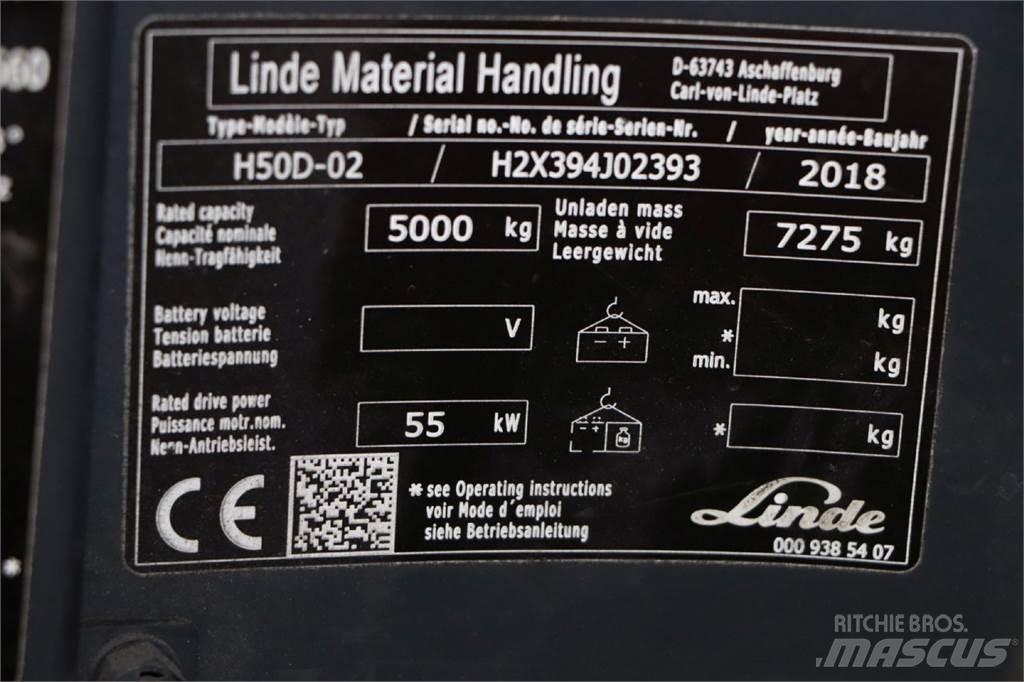 Linde H50D-02 Dieselmotviktstruckar
