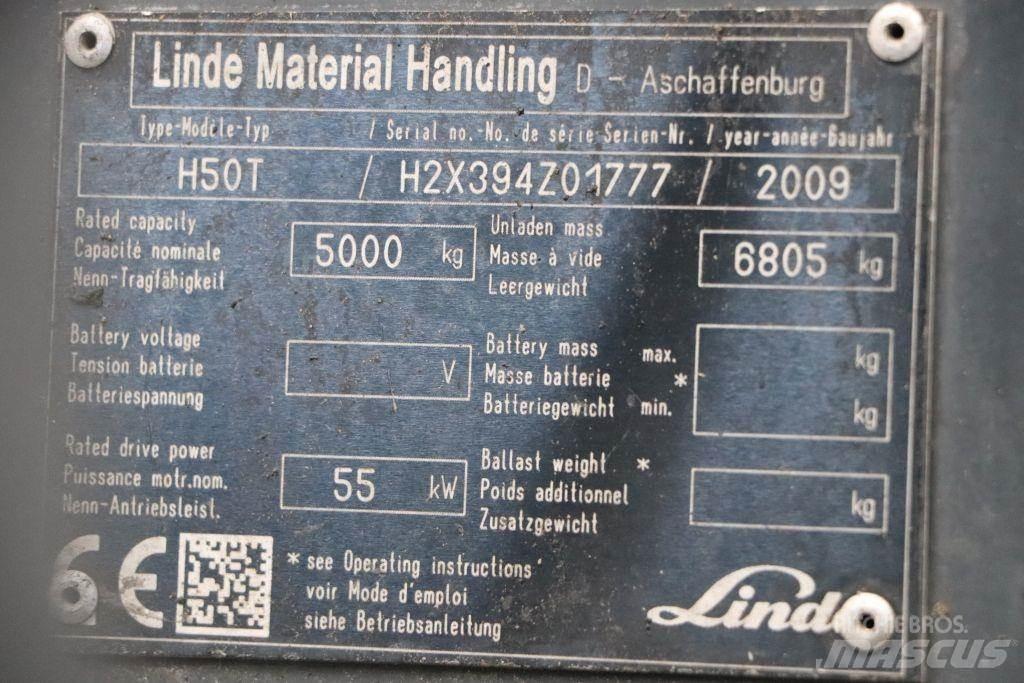 Linde H50T Gasolmotviktstruckar
