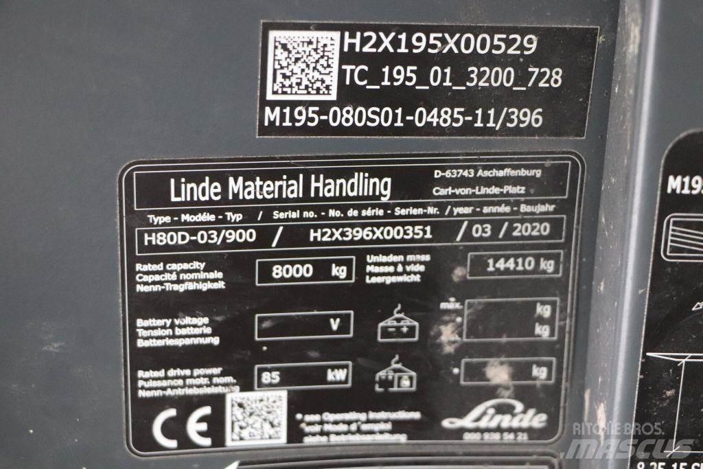 Linde H80D-03/900 Dieselmotviktstruckar
