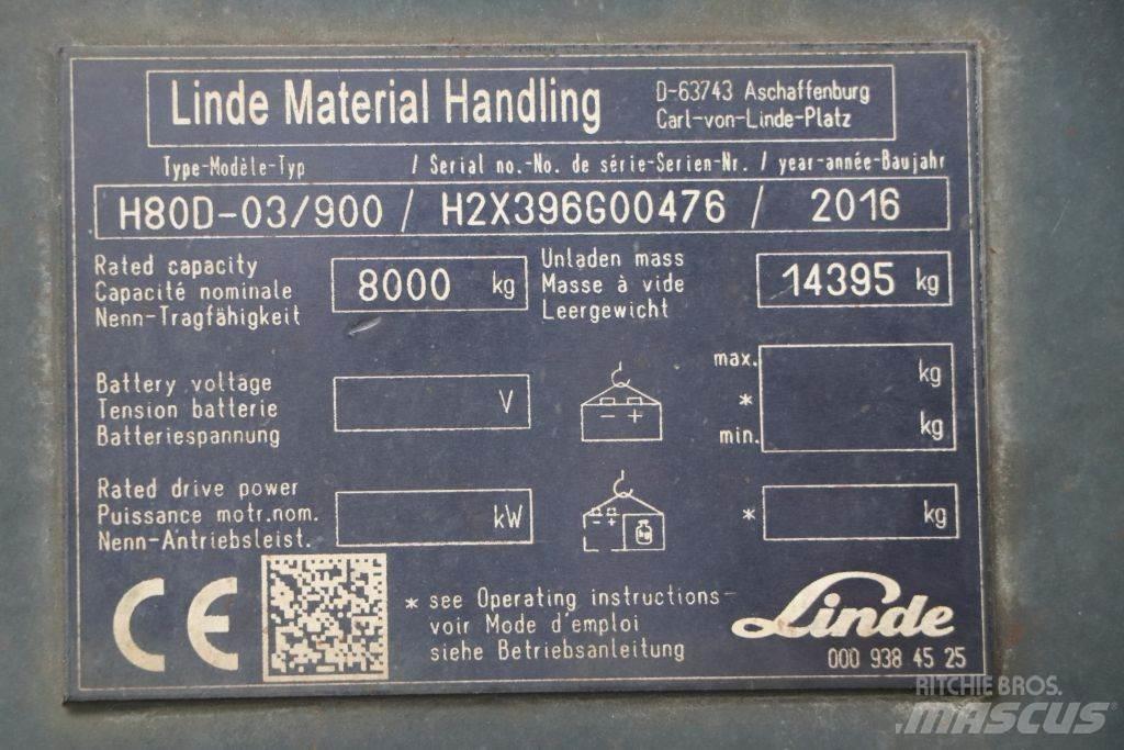 Linde H80D-03/900 Dieselmotviktstruckar