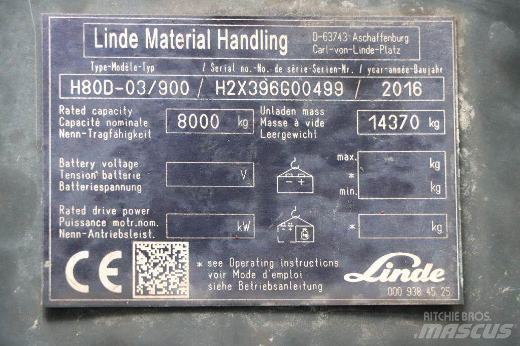 Linde H80D-03/900 Dieselmotviktstruckar