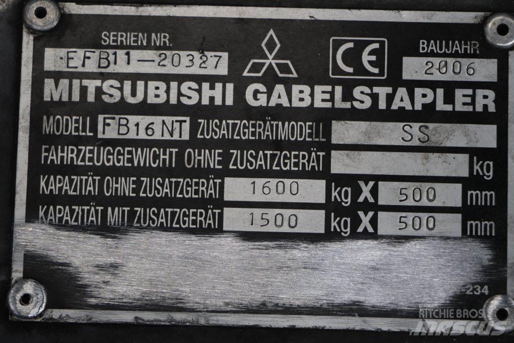 Mitsubishi FB16NT Elmotviktstruckar