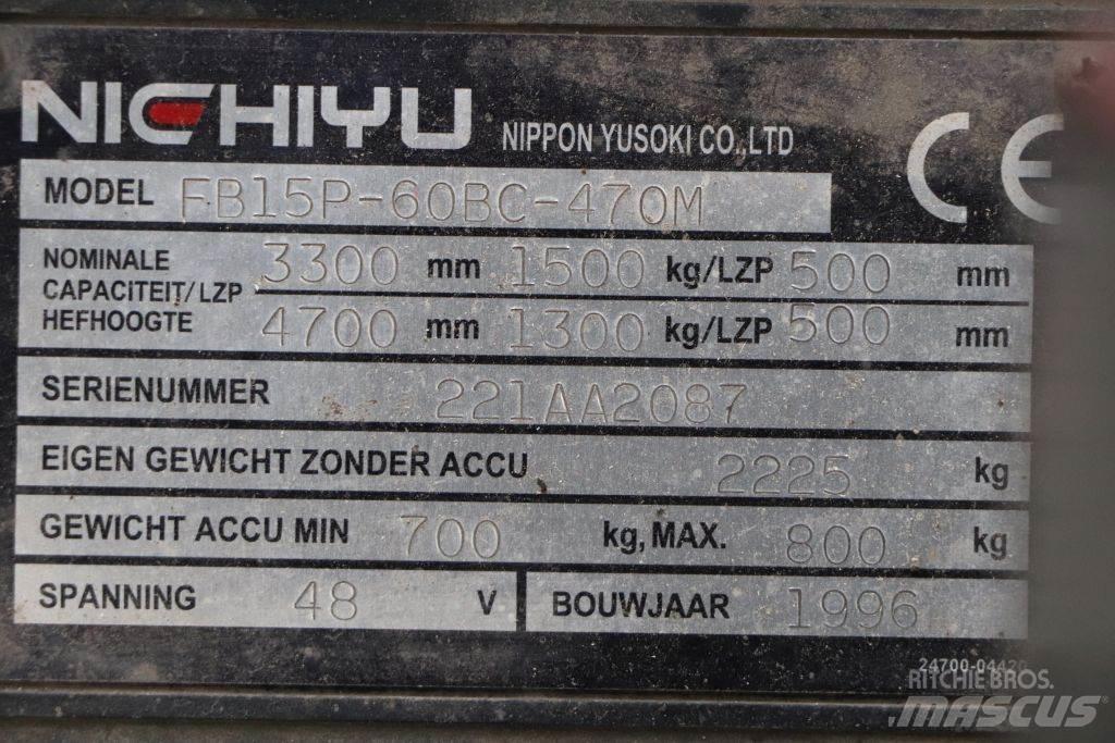Nichiyu FB15P-60BC Elmotviktstruckar