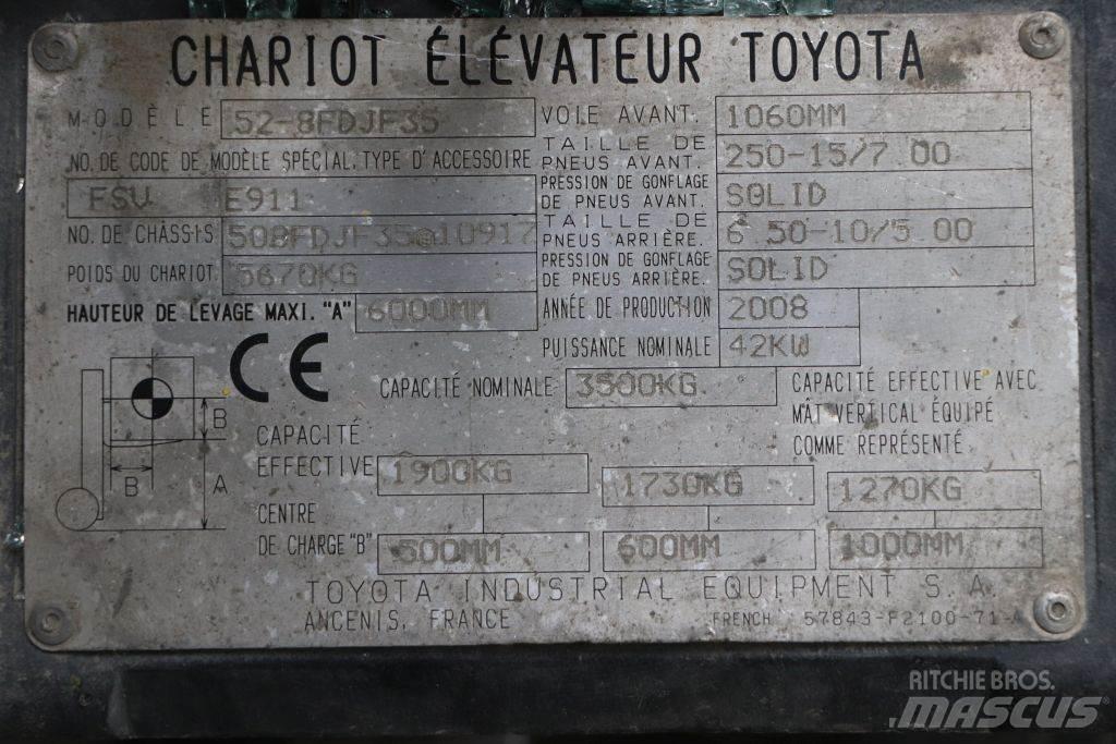 Toyota 52-8FDJF35 Dieselmotviktstruckar