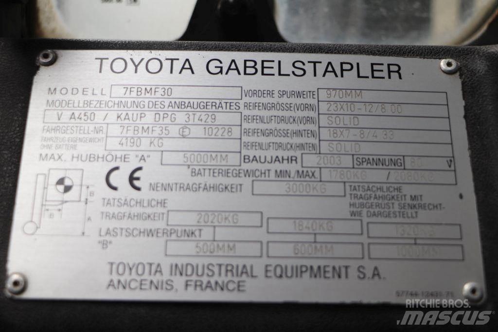 Toyota 7FBMF30 Elmotviktstruckar