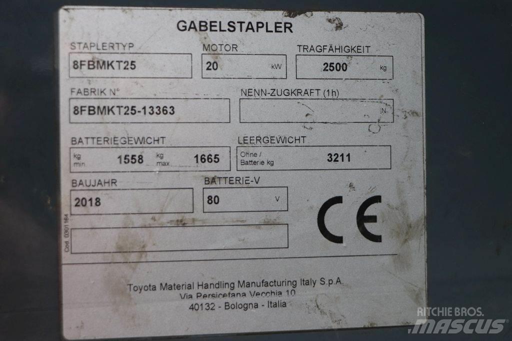 Toyota 8FBMKT25 Elmotviktstruckar