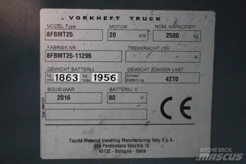 Toyota 8FBMT25 Elmotviktstruckar