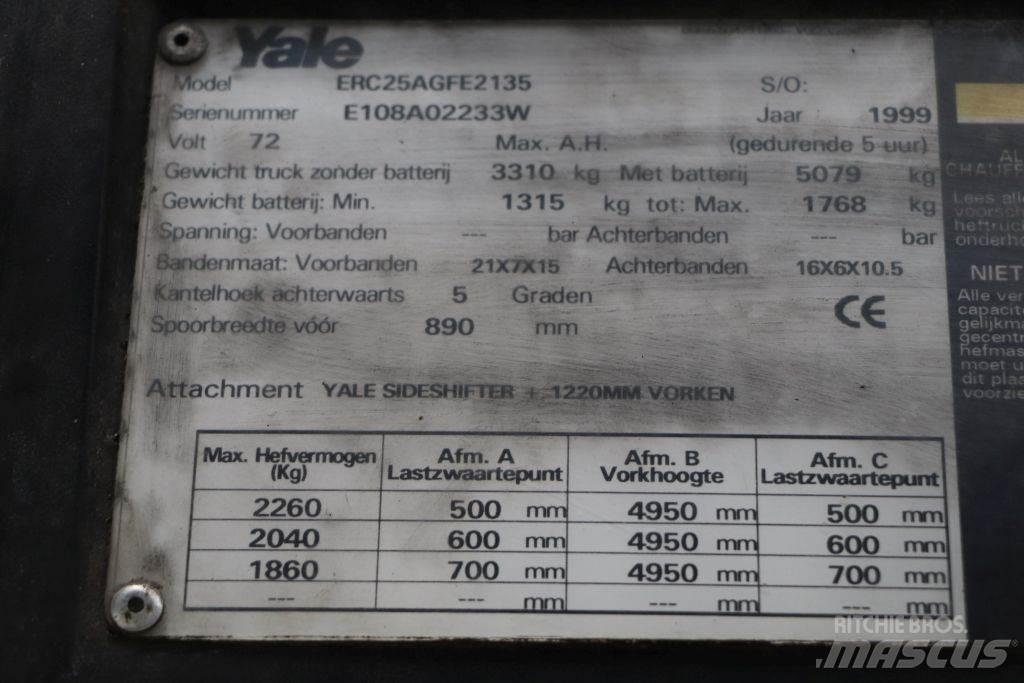 Yale ERC25AGF Elmotviktstruckar