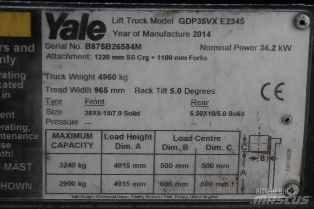 Yale GDP35VX Dieselmotviktstruckar