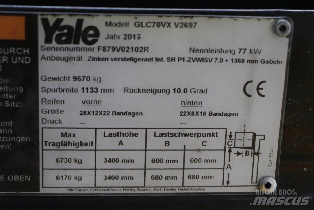 Yale GLC70VX Gasolmotviktstruckar