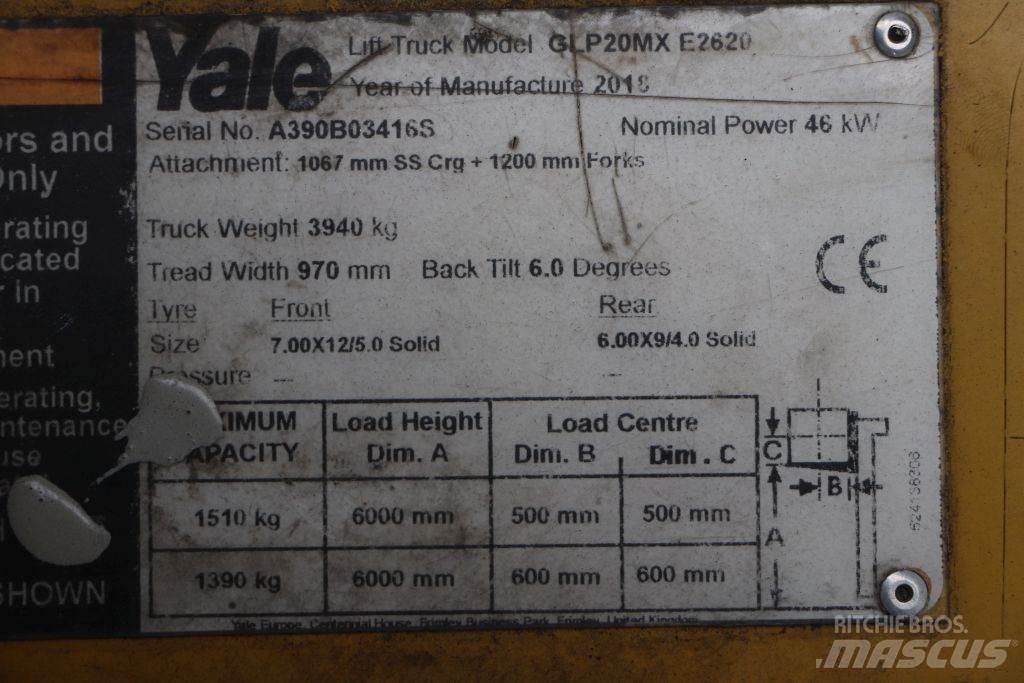 Yale GLP20MX Gasolmotviktstruckar