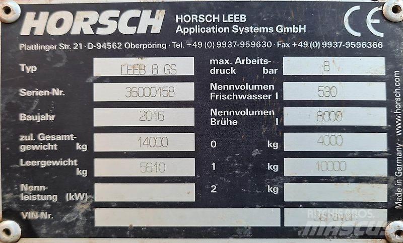 Horsch 8 GS Dragna sprutor
