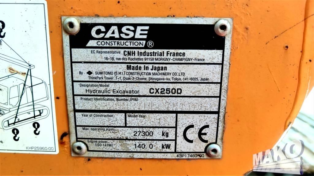 CASE CX 250 D Bandgrävare