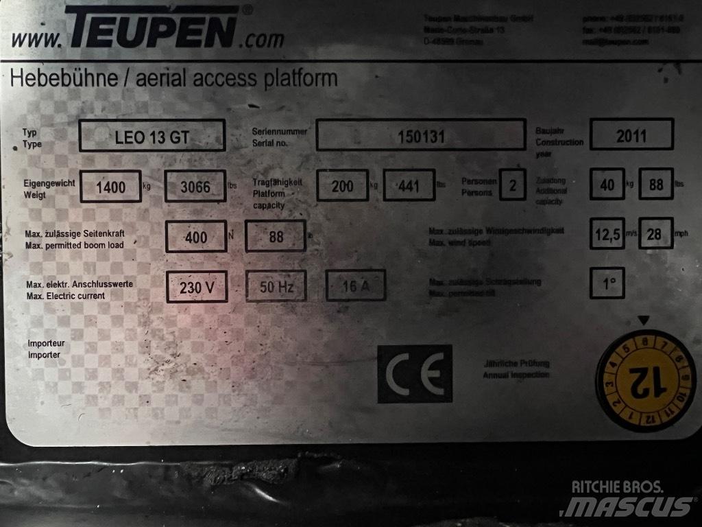 Teupen LEO 13 GT Kompakta självgående bomlyftar