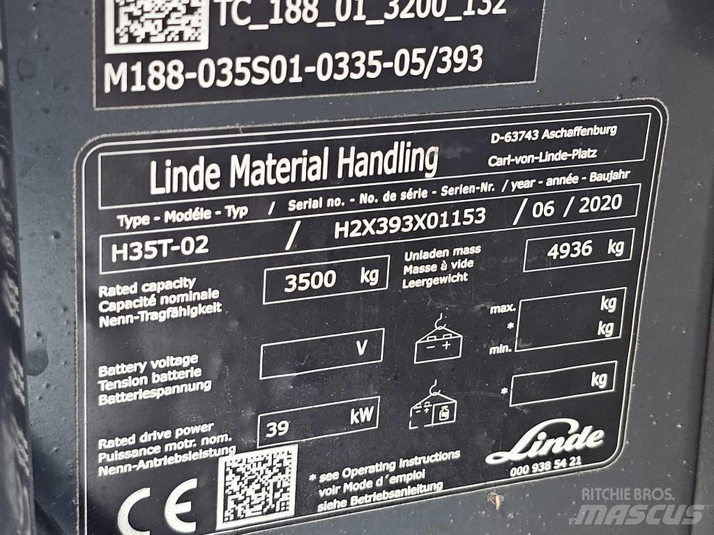 Linde H35T-02 Gasolmotviktstruckar